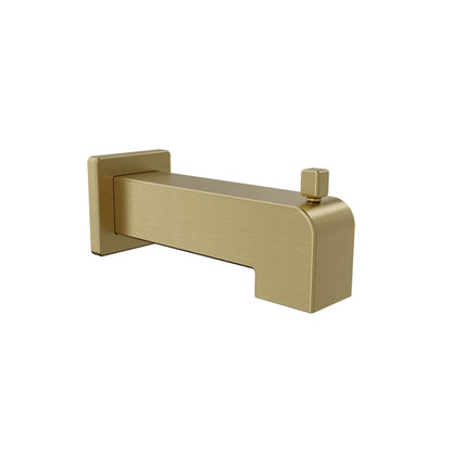 Baril - Square 7 Inch tub spout with diverter
