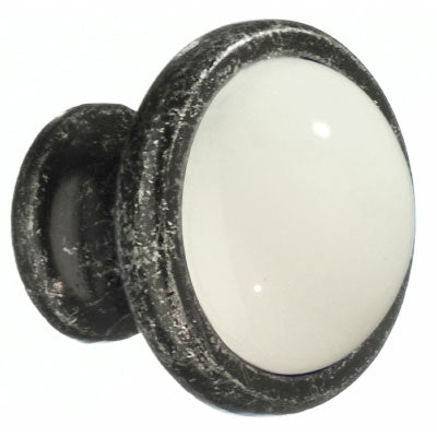 Beslagsboden - Knob In Zinc/Ceramic, Diameter 38 Mm