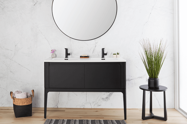 Wetstyle - Bauhaus Vanity 60 Inch Wall Mount With Legs