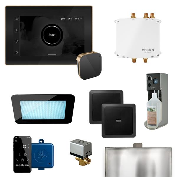 Mr. Steam - Bliss Programmable Steam Generator Control Kit With Isteamx Control And Aroma Glass Steamhead