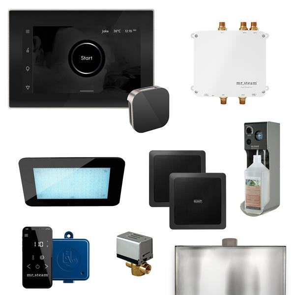 Mr. Steam - Bliss Programmable Steam Generator Control Kit With Isteamx Control And Aroma Glass Steamhead