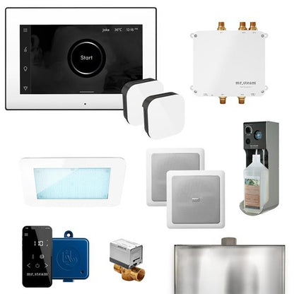 Mr. Steam - Bliss Max Programmable Steam Generator Control Kit With Isteamx Control And Aroma Glass Steamhead
