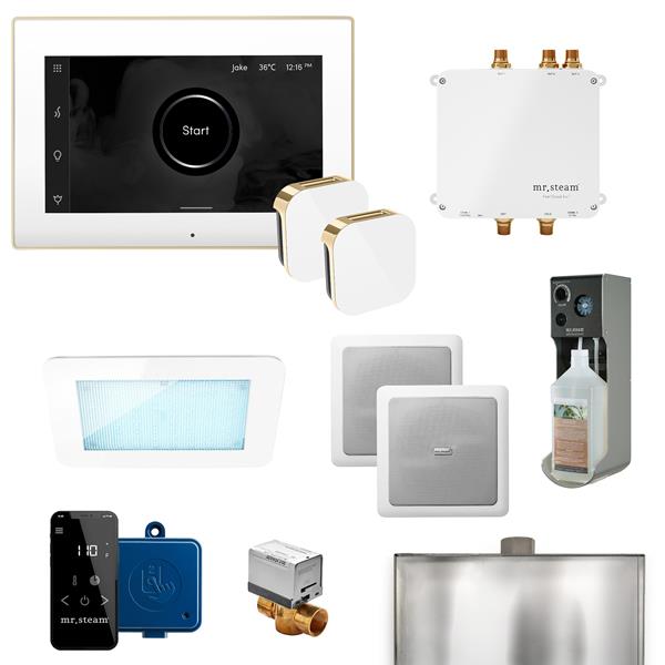 Mr. Steam - Bliss Max Programmable Steam Generator Control Kit With Isteamx Control And Aroma Glass Steamhead