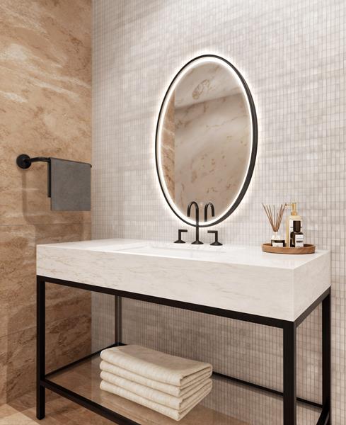 Electric Mirror - Brilliance Oval LED Lighted Mirror