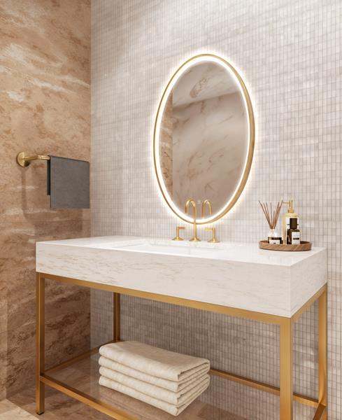 Electric Mirror - Brilliance Oval LED Lighted Mirror