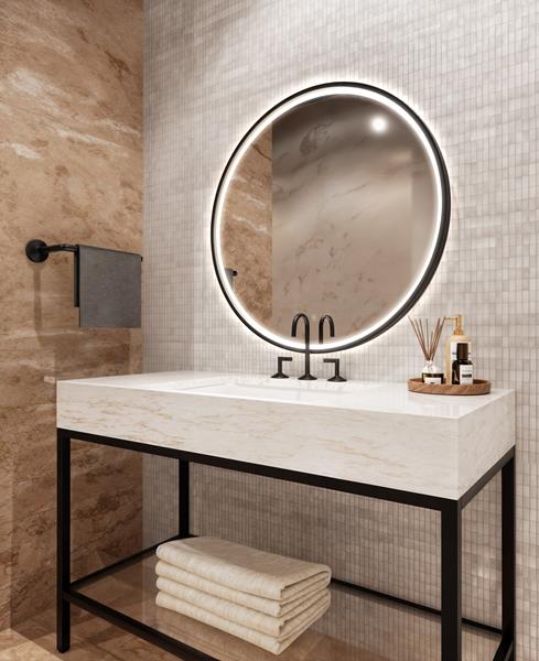Electric Mirror - Brilliance Oval LED Lighted Mirror