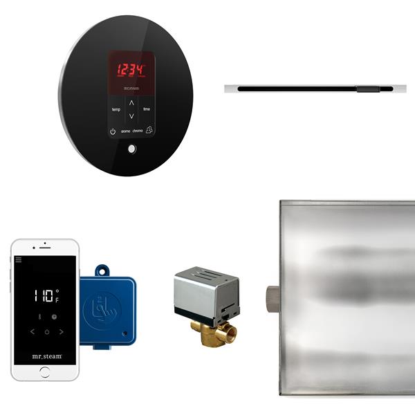 Mr. Steam - Butler Linear Steam Shower Control Package With Itempoplus Control And Linear Steamhead Round
