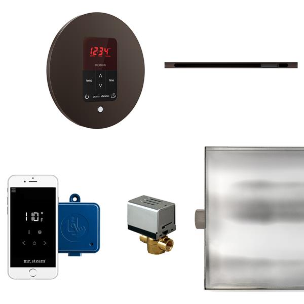 Mr. Steam - Butler Linear Steam Shower Control Package With Itempoplus Control And Linear Steamhead Round