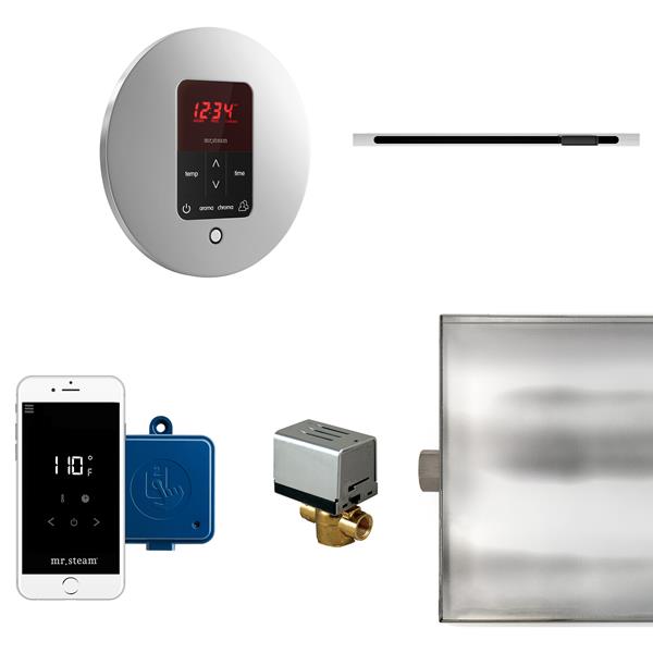 Mr. Steam - Butler Linear Steam Shower Control Package With Itempoplus Control And Linear Steamhead Round