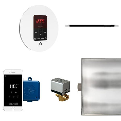 Mr. Steam - Butler Linear Steam Shower Control Package With Itempoplus Control And Linear Steamhead Round