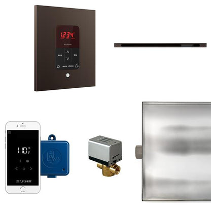 Mr. Steam - Butler Linear Steam Shower Control Package With Itempoplus Control And Linear Steamhead Square