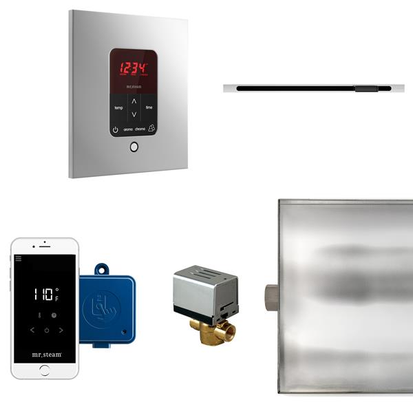 Mr. Steam - Butler Linear Steam Shower Control Package With Itempoplus Control And Linear Steamhead Square