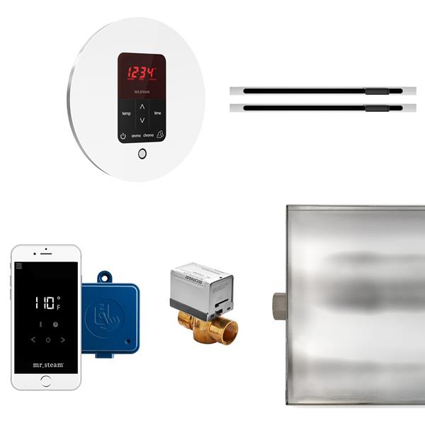 Mr. Steam - Butler Max Linear Steam Shower Control Package With Itempoplus Control And Linear Steamhead Round