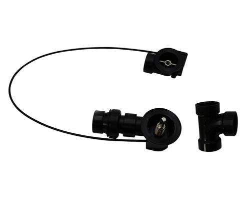 Mountain Plumbing - Schedule 40 PVC Cable Operated Bath Waste & Overflow Drain with Patented Flexible Overflow Neck for 23 Inch to 36 Inch Tub Depths