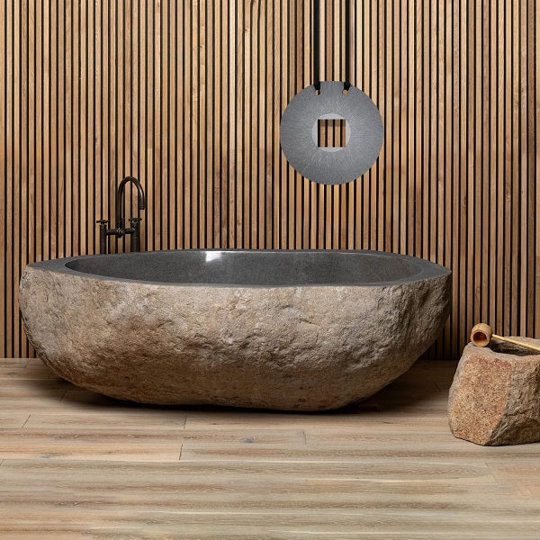 Stone Forest - Natural Bathtub - Granite - Weathered Exterior