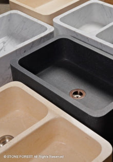 Stone Forest - Farmhouse Sink, All Honed