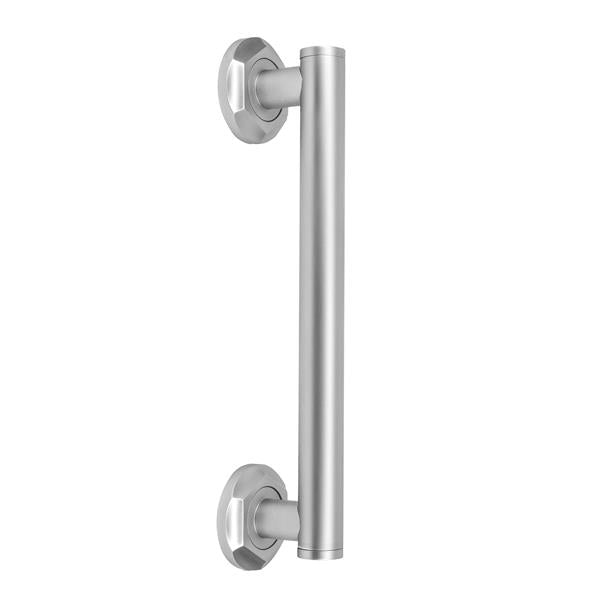 Jaclo - 12 Inch Grand Grab Bar with Contemporary Hex Flange