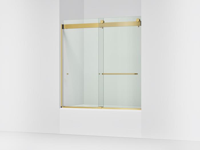 Kohler - Stoneridge  54-60 Inch W x 61-7/16 Inch H bypass bath door with 3/8 Inch-thick Crystal Clear glass
