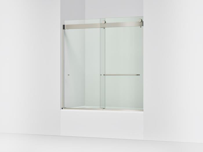 Kohler - Stoneridge  54-60 Inch W x 61-7/16 Inch H bypass bath door with 3/8 Inch-thick Crystal Clear glass