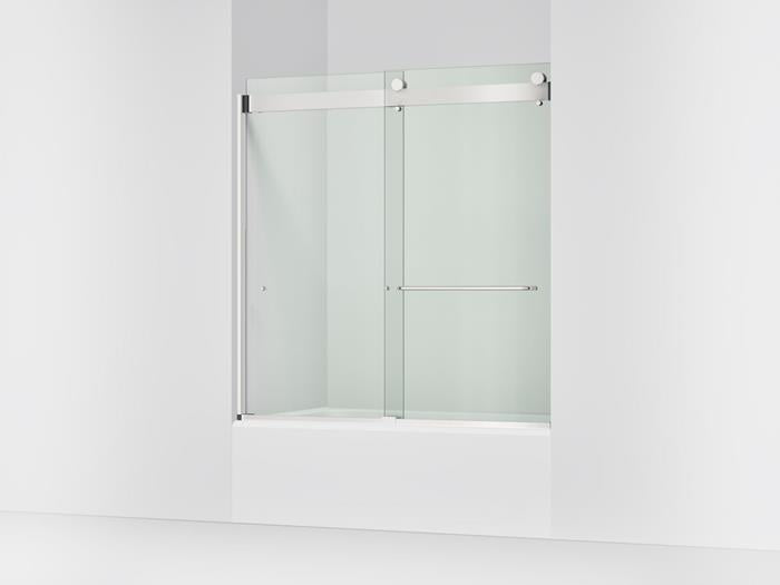 Kohler - Stoneridge  54-60 Inch W x 61-7/16 Inch H bypass bath door with 3/8 Inch-thick Crystal Clear glass