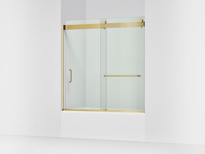 Kohler - Stoneridge  54-60 Inch W x 61-7/16 Inch H bypass bath door with 3/8 Inch-thick Crystal Clear glass