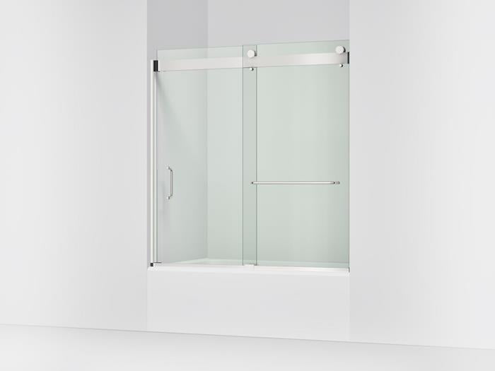 Kohler - Stoneridge  54-60 Inch W x 61-7/16 Inch H bypass bath door with 3/8 Inch-thick Crystal Clear glass