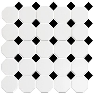 Roca Tile - 12 x 12 Inch Octagon ArtisMosaic