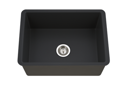 Hamat - Chelsea 26 Inch Undermount Fireclay Single Bowl Kitchen Sink