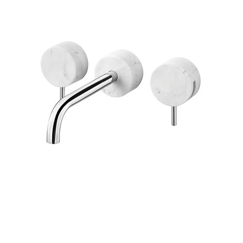 Aquabrass - Marmo Carrara Wallmount Lavatory Faucet 8 Inch CC