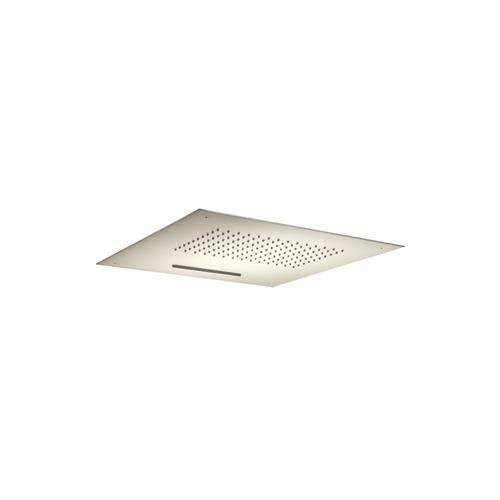 Flusso - 15 Inch Stainless Steel Flush Mount Rainhead With Cascade Waterfall