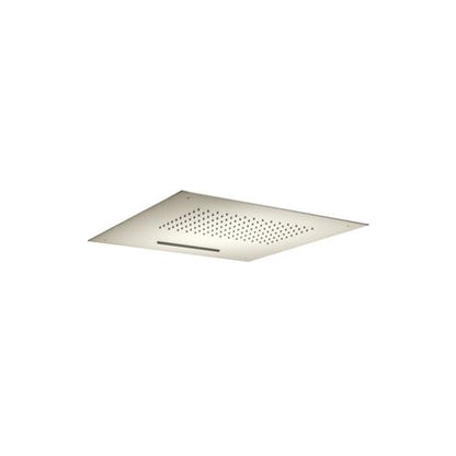 Flusso - 15 Inch Stainless Steel Flush Mount Rainhead With Cascade Waterfall