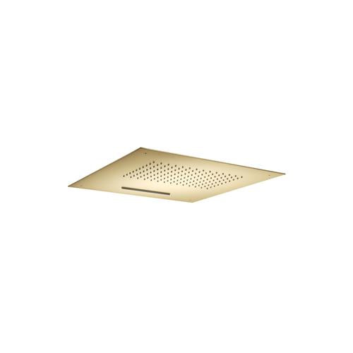 Flusso - 15 Inch Stainless Steel Flush Mount Rainhead With Cascade Waterfall