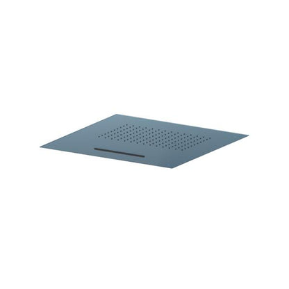 Flusso - 20 Inch Stainless Steel Flush Mount Rainhead With Cascade Waterfall
