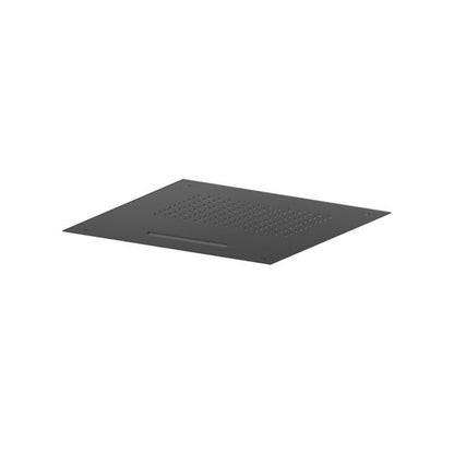 Flusso - 20 Inch Stainless Steel Flush Mount Rainhead With Cascade Waterfall