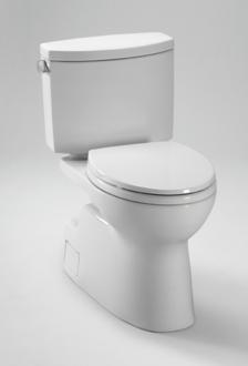 Toto - Vespin II Two-Piece Elongated 1.28 GPF Universal Height Skirted Design Toilet with CEFIONTECT