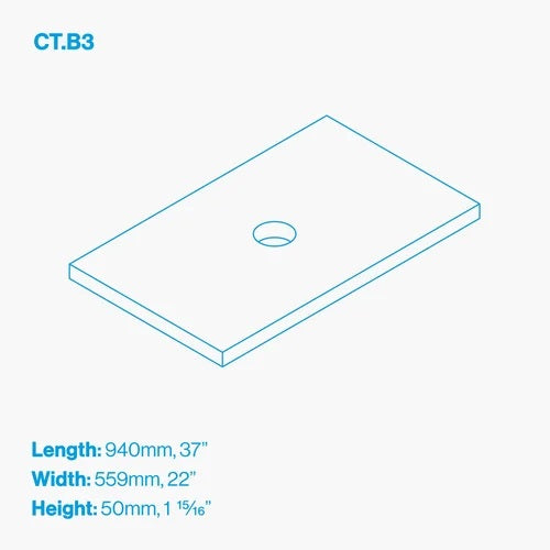 Kast - Countertop B3 - 37 x 22 Inch