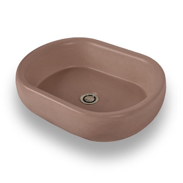 Lacava - Newterra Vessel Sink Made Of Concrete, No Overflow.