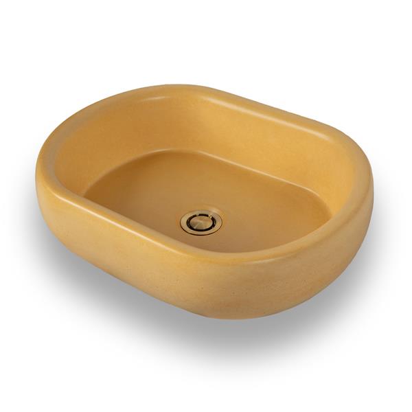 Lacava - Newterra Vessel Sink Made Of Concrete, No Overflow.