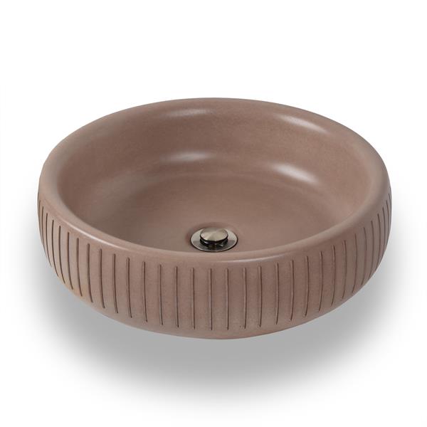 Lacava - Newterra Vessel Sink Made Of Concrete, No Overflow