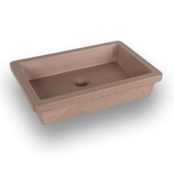 Lacava - Newterra Undermount Sink Made Of Concrete, No Overflow.