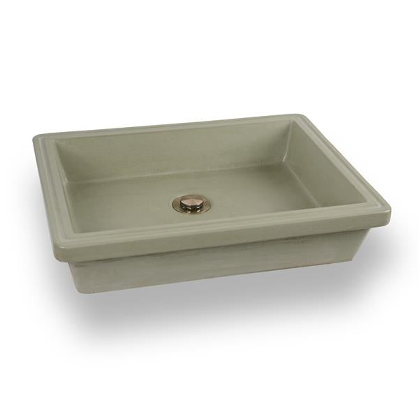 Lacava - Newterra Undermount Sink Made Of Concrete, No Overflow.