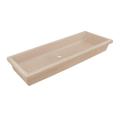 Lacava - Newterra Under-Counter Trough Sink Made Of Concrete. No Overflow. W: 43 Inch, D: 14-1/4 Inch, H: 4-1/2 Inch