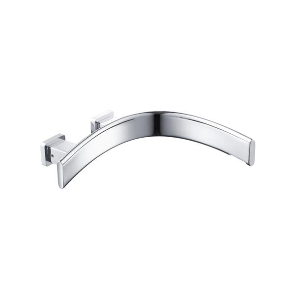 Flusso - Wall Mount Touchless Faucet With Electronic Sensor Box - Right Facing Curvature