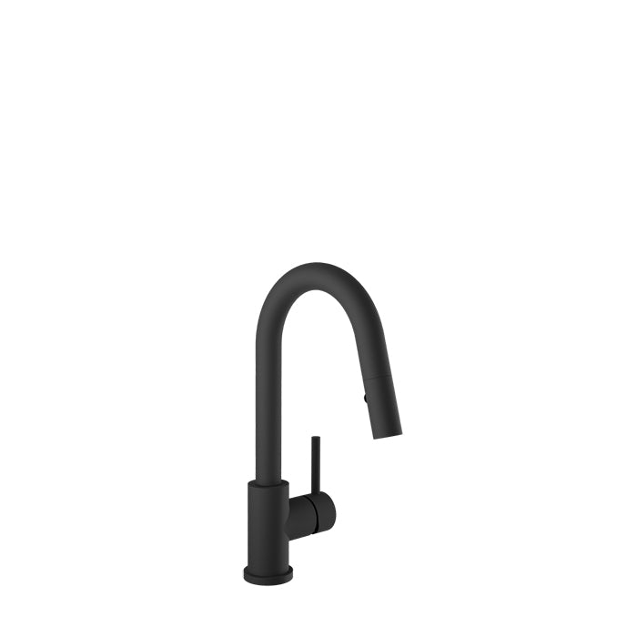 Baril - Unick II Single hole bar / prep kitchen faucet with 2-function pull-down spray