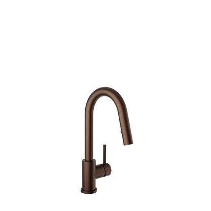 Baril - Unick II Single hole bar / prep kitchen faucet with 2-function pull-down spray