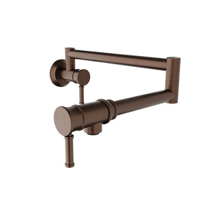 Baril - Kitchen Single-hole wall-mounted pot filler with two handles