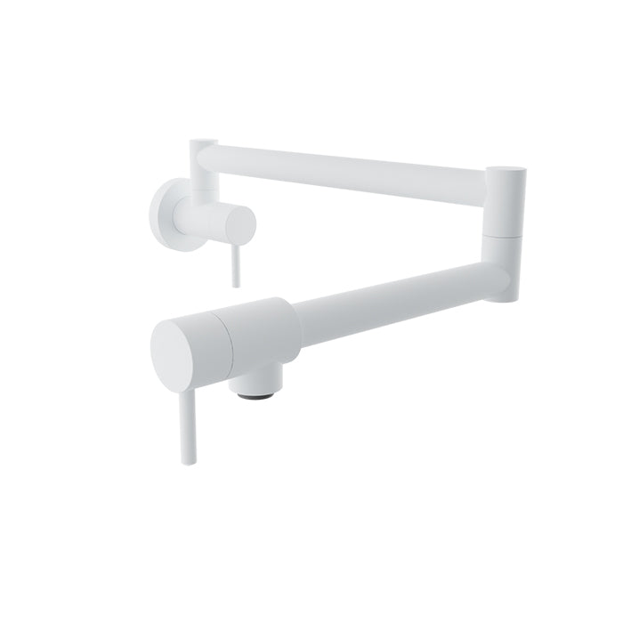 Baril - Unick Single hole wall-mounted pot filler with two handles