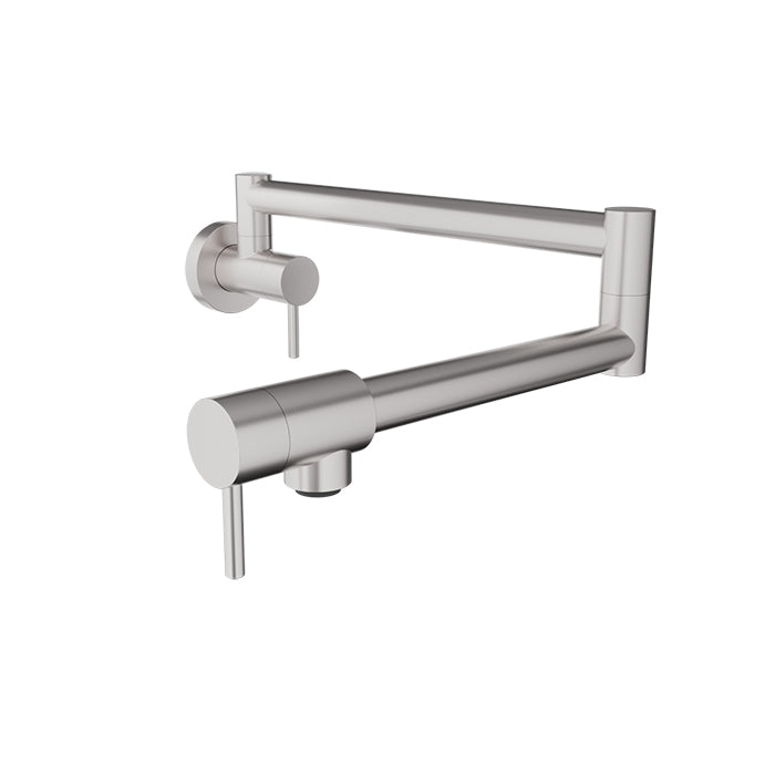 Baril - Unick Single hole wall-mounted pot filler with two handles