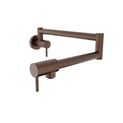 Baril - Unick Single hole wall-mounted pot filler with two handles