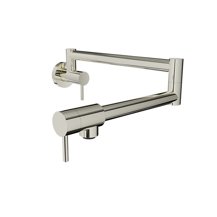 Baril - Unick Single hole wall-mounted pot filler with two handles